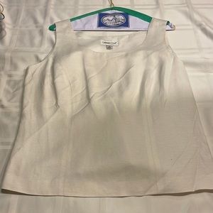 Coldwater creek lined linen shell top